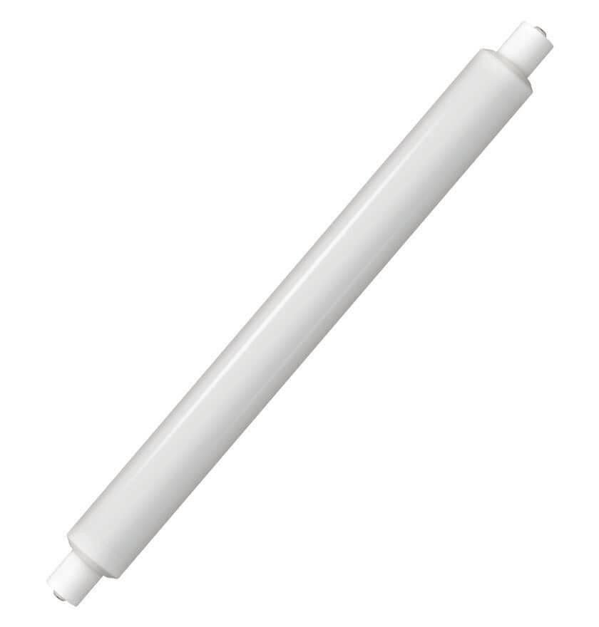 Crompton DET Tubular LED 284mm Light Bulb 6W (40W Eqv) Cool White Opal Double-Ended Striplight Mirror-Light Picture-light - Image 1