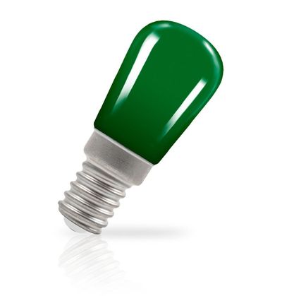 Crompton Lamps LED Pygmy Light Bulb E14 1.3W Coloured IP65 Green Sign Small Screw
