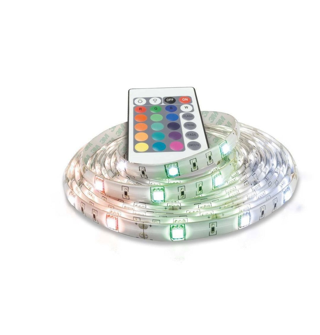 Phoebe 5m LED Strip Light RGB Colour Changing With Remote - Image 1