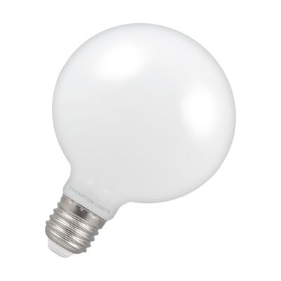 Crompton Globe LED G95 Light Bulb E27 7W (60W Eqv) Dimmable Warm White Opal Screw Large