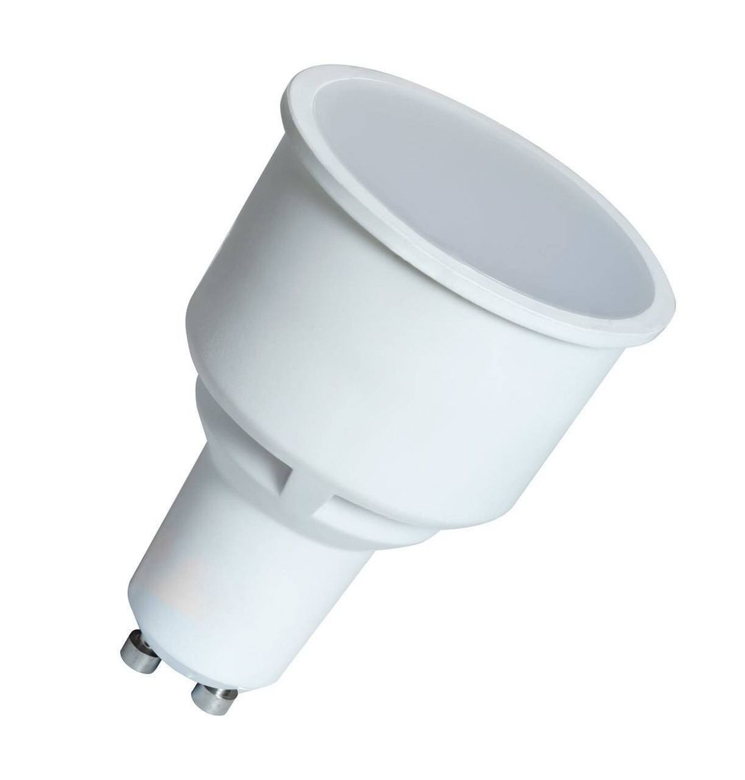 10-Pack Crompton GU10 Spotlight LED Long Barrel 74mm Light Bulbs 4.9W (50W Eqv) Warm White Frosted Halogen Replacement Long-Necked 100° - Image 1