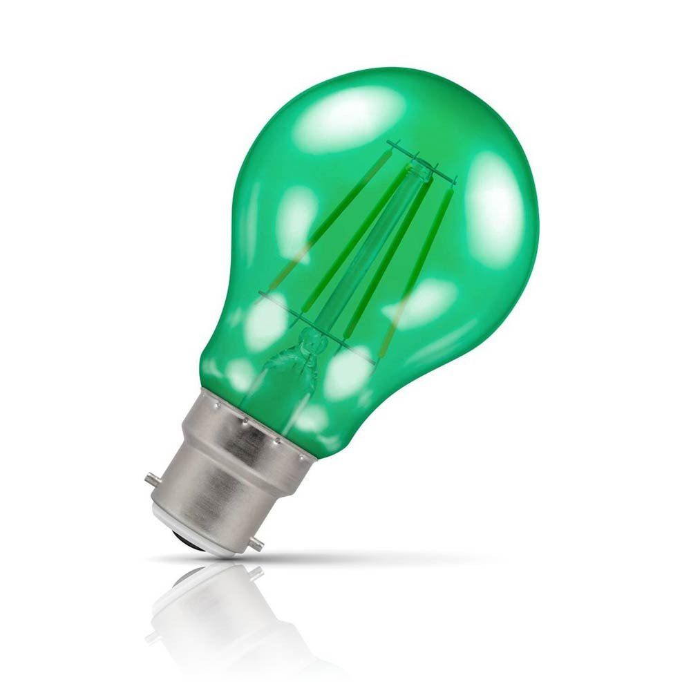 Crompton Lamps LED GLS Light Bulb B22 4.5W Harlequin Green Bayonet Coloured Translucent - Image 1