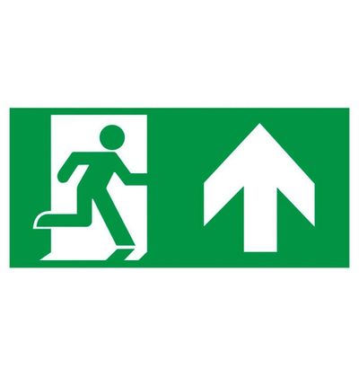 Phoebe LED Emergency Exit Blade Up Legend Krios for use with Krios Emergency Blade