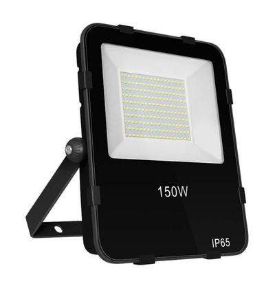 Phoebe LED Floodlight 150W Atlas with Photocell Sensor Cool White 110° Black Powder Coat