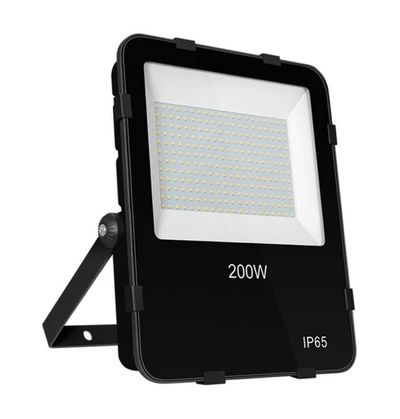 Phoebe LED Floodlight 200W Atlas with Photocell Sensor Cool White 110° Black Powder Coat