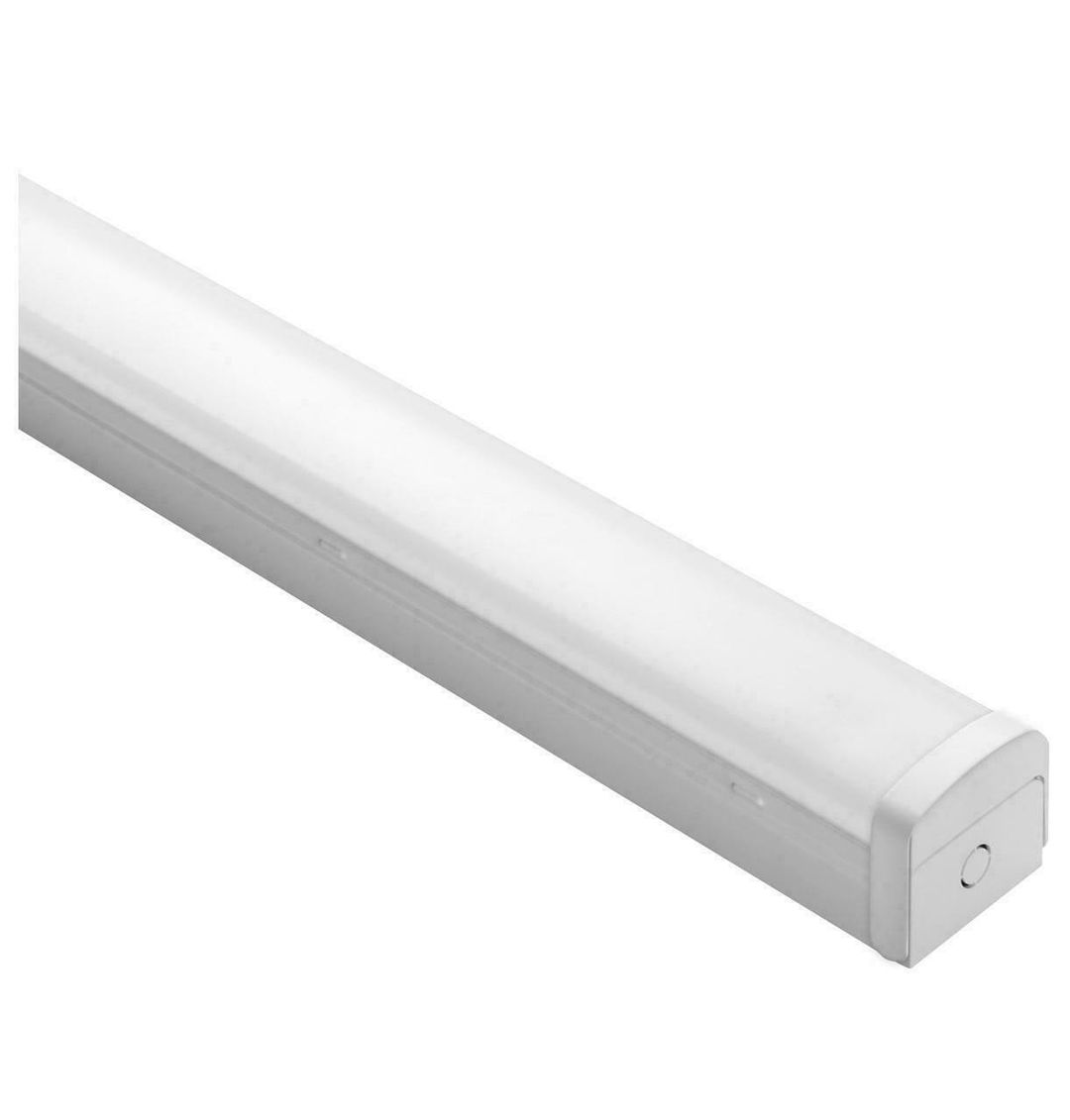 Phoebe LED 5ft Batten 30W Microwave Sensor and 3-Hour Emergency Tri-Colour CCT 3000K and 4000K and 5700K Fitting 5 Foot CCT Diffused Lights White - Image 1
