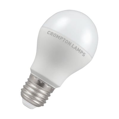 Crompton GLS LED Light Bulb E27 8.5W (60W Eqv) Dim Cool White Opal Screw Thermal Plastic Frosted
