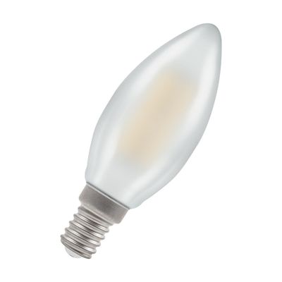 Crompton Candle LED Light Bulb E14 5W (40W Eqv) Dim Cool White Pearl Filament Small Screw Frosted