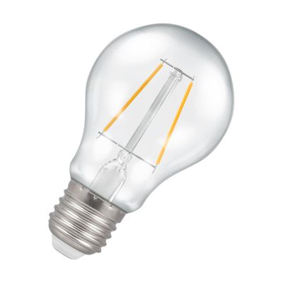Crompton GLS LED Light Bulb E27 4.2W (40W Eqv) Warm White Clear Filament Screw