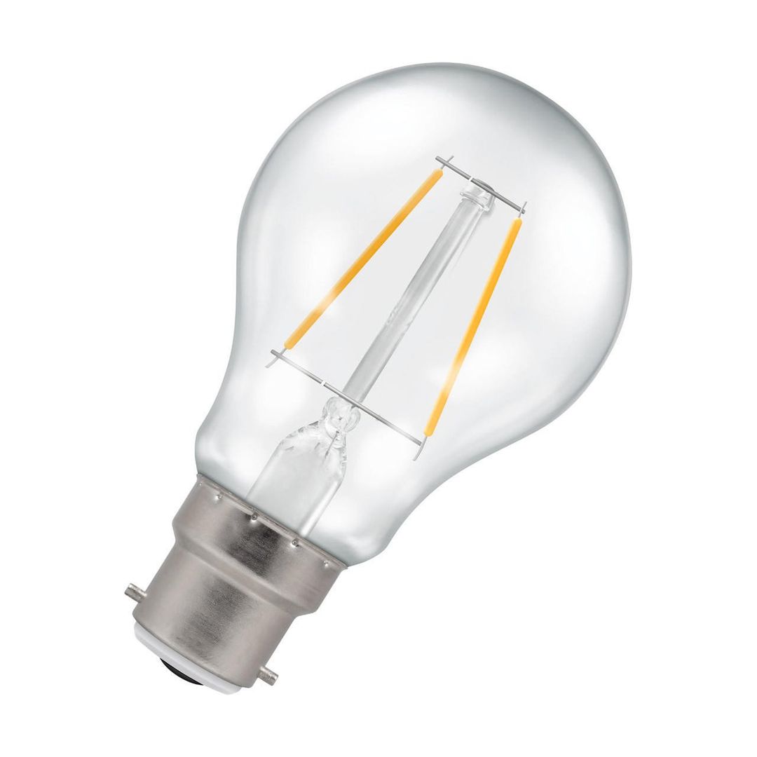 Crompton GLS LED Light Bulb B22 4.2W (40W Eqv) Warm White Clear Filament Bayonet - Image 1