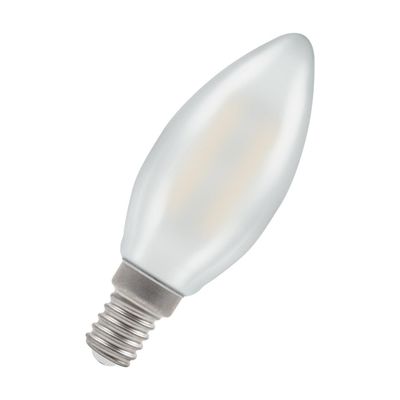 Crompton Candle LED Light Bulb E14 2.2W (25W Eqv) Warm White Pearl Filament Small Screw Frosted
