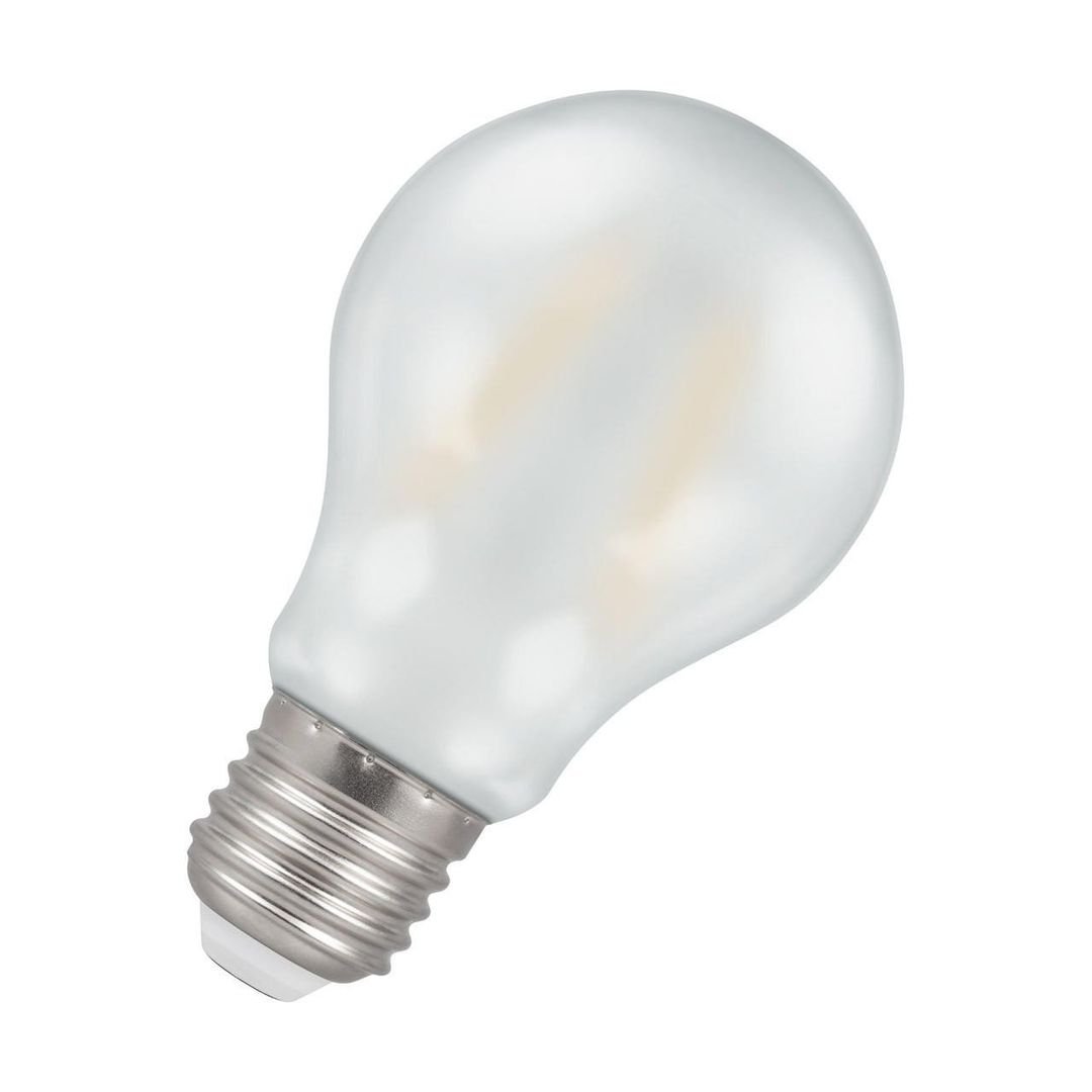 Crompton GLS LED Light Bulb E27 4.2W (40W Eqv) Warm White Pearl Filament Screw Frosted - Image 1