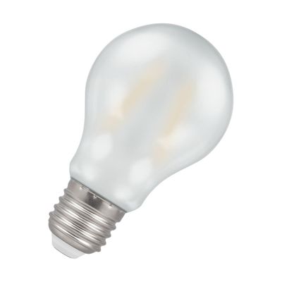 Crompton GLS LED Light Bulb E27 4.2W (40W Eqv) Warm White Pearl Filament Screw Frosted