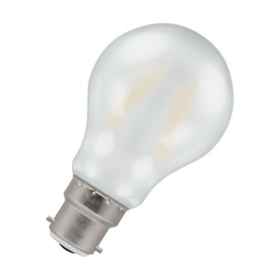Crompton GLS LED Light Bulb B22 4.2W (40W Eqv) Warm White Pearl Filament Bayonet Frosted
