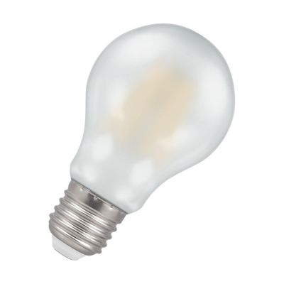 Crompton GLS LED Light Bulb E27 7W (60W Eqv) Cool White Pearl Filament Screw Frosted