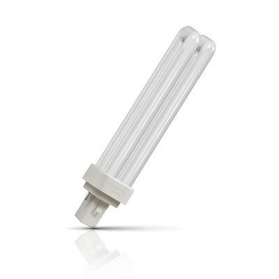 Crompton LED PLC Light Bulb Universal 2-pin 6W Direct to Mains Warm White 3000K Push Fit 2-Pin Compact-D