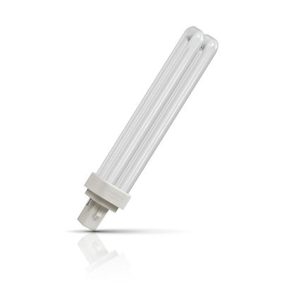 Crompton LED PLC Light Bulb Universal 2-pin 9W Direct to Mains Warm White 3000K Push Fit 2-Pin Compact-D