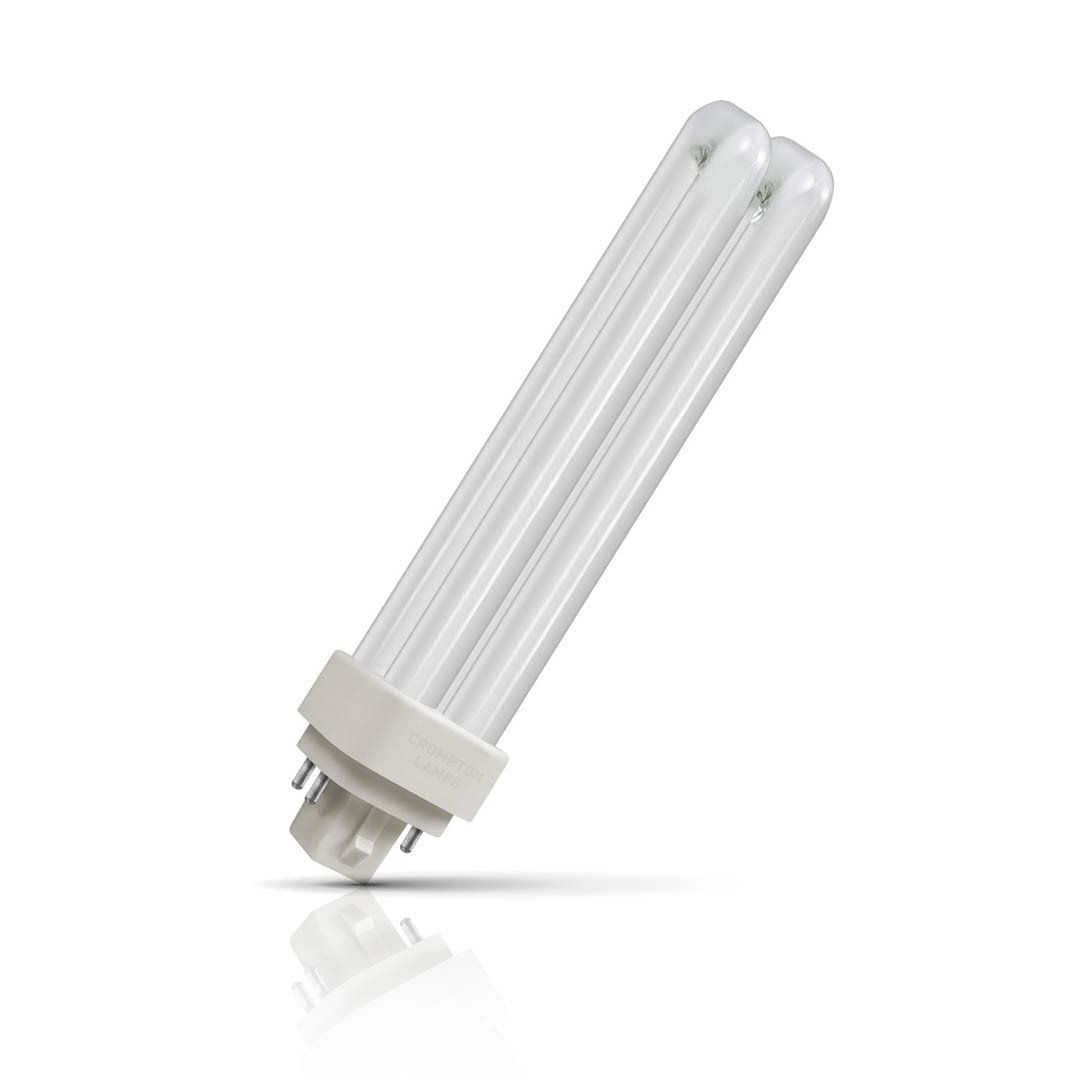 Crompton LED PLC-E Light Bulb Universal 4-Pin 6W Direct to Mains Warm White 3000K Push Fit 4-Pin - Image 1