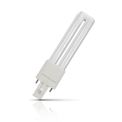 Crompton LED PLS Light Bulb 2-Pin 3W Direct to Mains Warm White 3000K Push Fit Opal