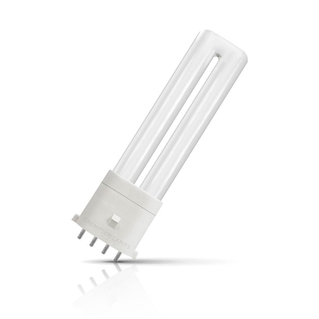 Crompton LED PLS-E Light Bulb 4-Pin 3W Direct to Mains Warm White 3000K Push Fit Opal - Image 1