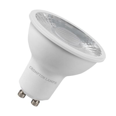 Crompton GU10 Spotlight LED Light Bulb 5W Dimmable 2700K Warm White 50W Eqv Halogen Replacement