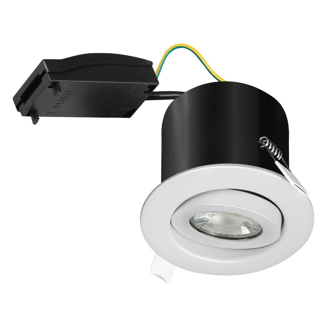 Phoebe Downlight Adjustable White GU10 Fire Rated Firesafe Downlight Lights - Image 1