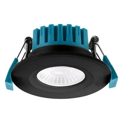 Phoebe LED Firesafe Fixed Downlight 4W/6W/8W Dimmable CCT Multi-Wattage Black
