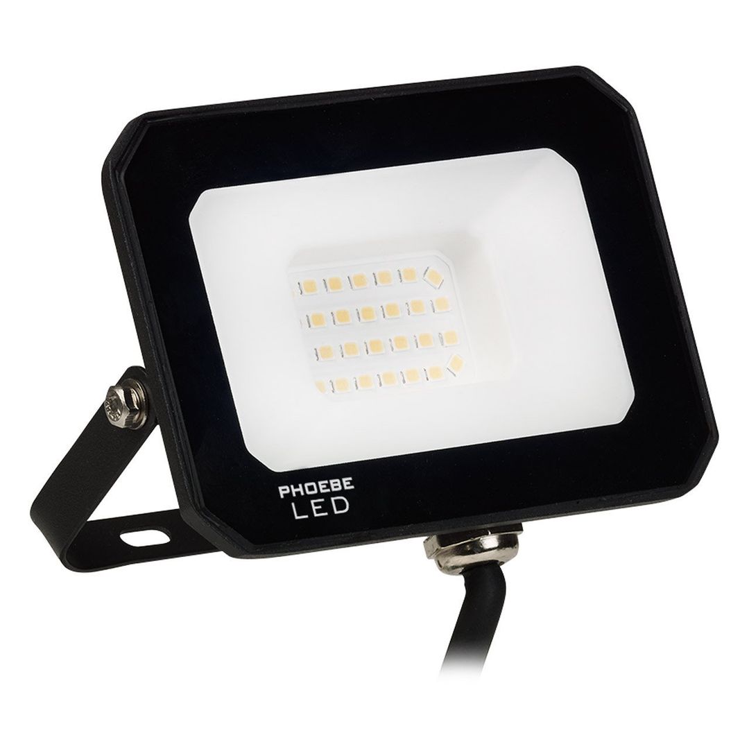 Phoebe LED Floodlight 20W Atlas-Mini Cool White IP65 Black - Image 1