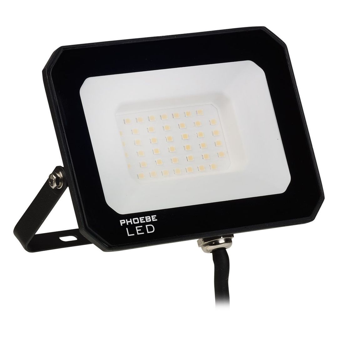 Phoebe LED Floodlight 30W Atlas-Mini Cool White IP65 Black - Image 1