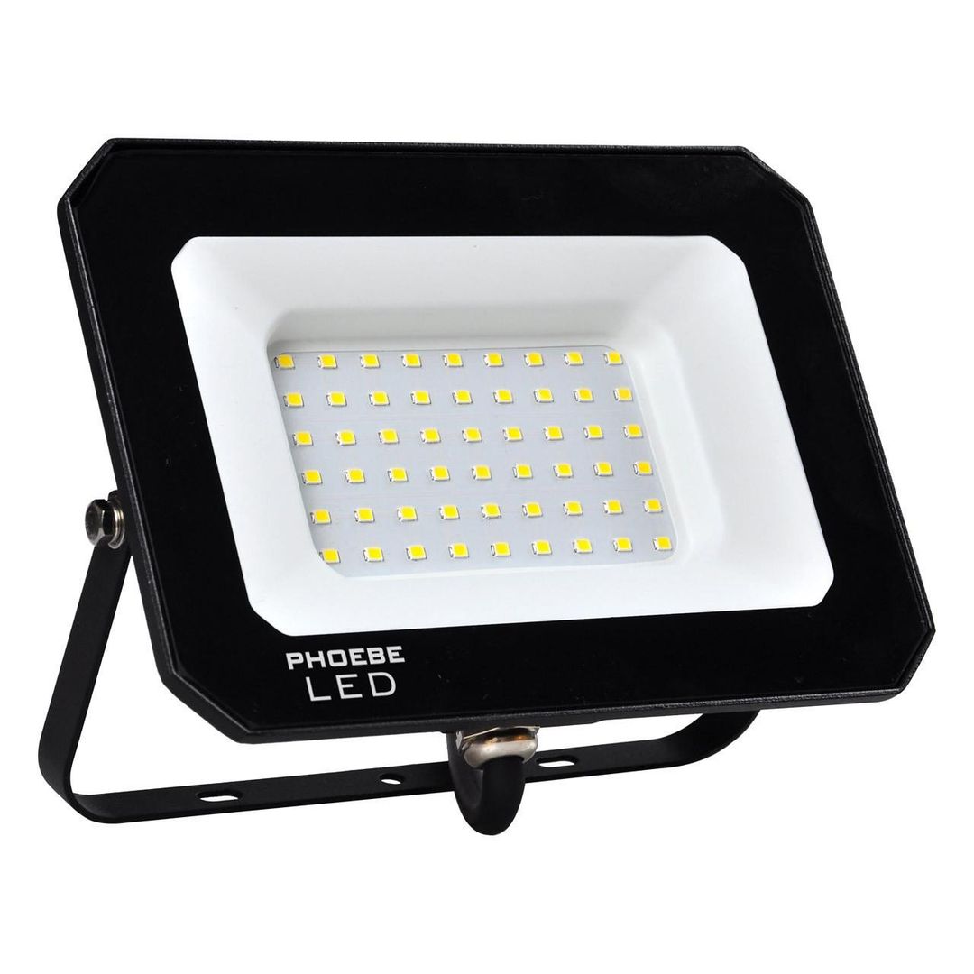 Phoebe LED Floodlight 50W Atlas-Mini Cool White IP65 Black - Image 1