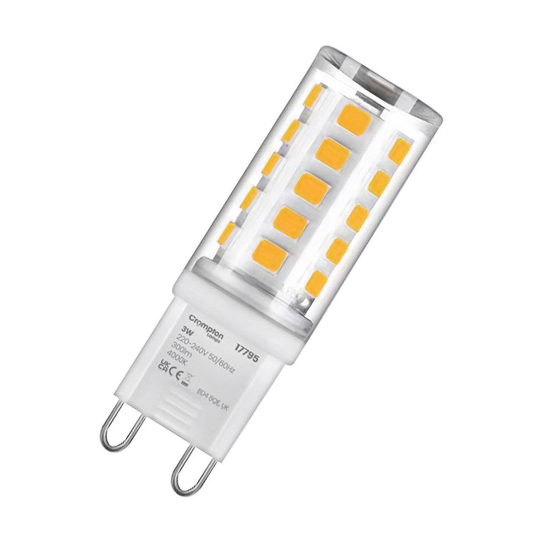 Crompton G9 Capsule LED Light Bulb 3W (28W Eqv) Cool White Clear - Image 1