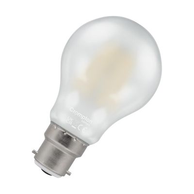 Crompton GLS LED Light Bulb B22 8.5W (75W Eqv) Warm White Pearl Filament Bayonet Frosted