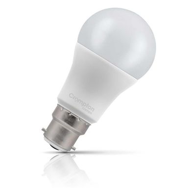 Crompton Lamps LED GLS Light Bulb B22 13W (100W Eqv) Cool White 4000K Bayonet Thermal Plastic Opal