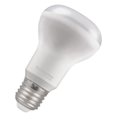 Crompton R63/R64 Reflector LED Light Bulb E27 7W (60W Eqv) Warm White Opal Spotlight Screw Frosted 120°