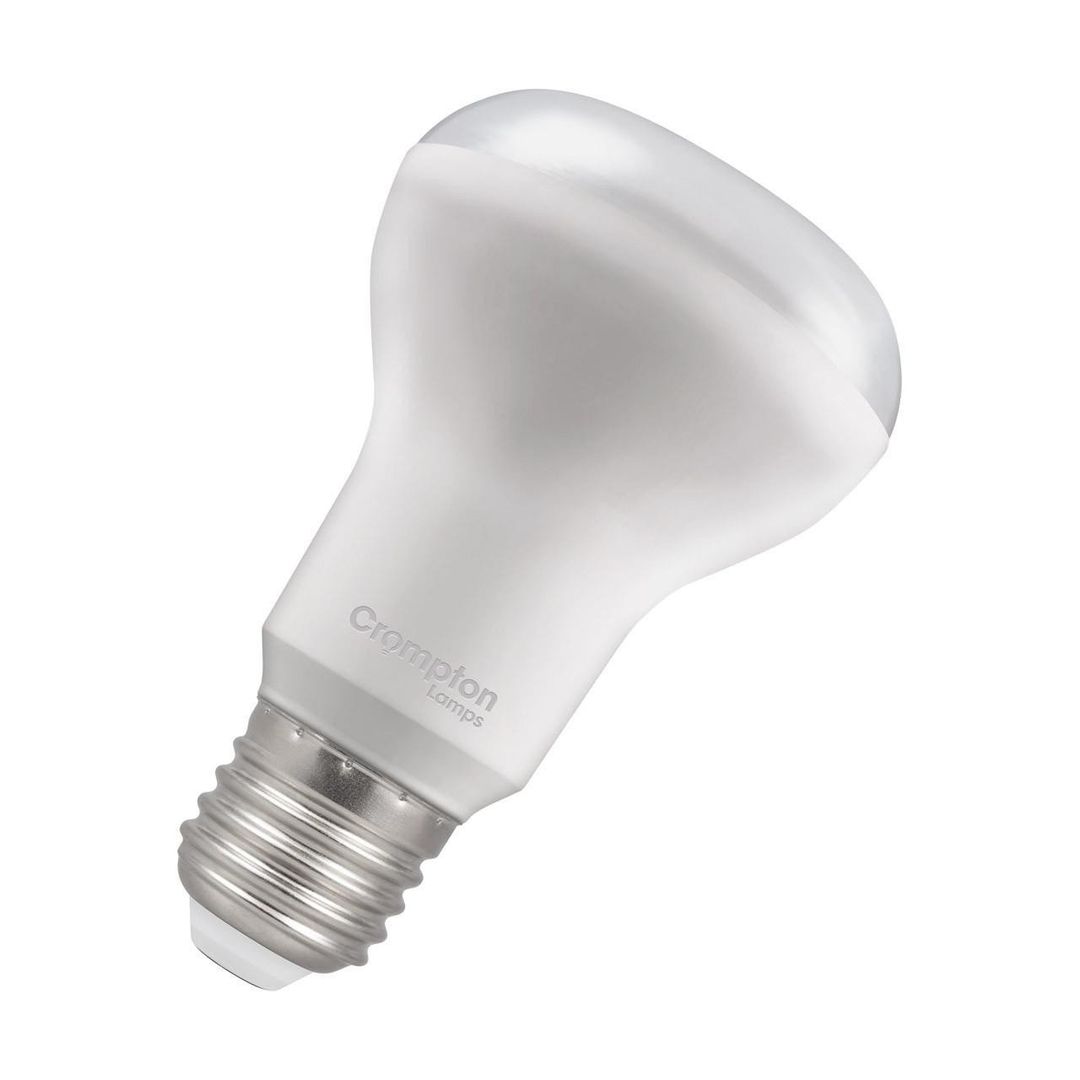 Crompton R63/R64 Reflector LED Light Bulb E27 7W (60W Eqv) Cool White Opal Spotlight Screw Frosted 122° - Image 1