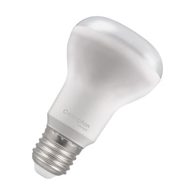 Crompton R63/R64 Reflector LED Light Bulb E27 7W (60W Eqv) Cool White Opal Spotlight Screw Frosted 122°