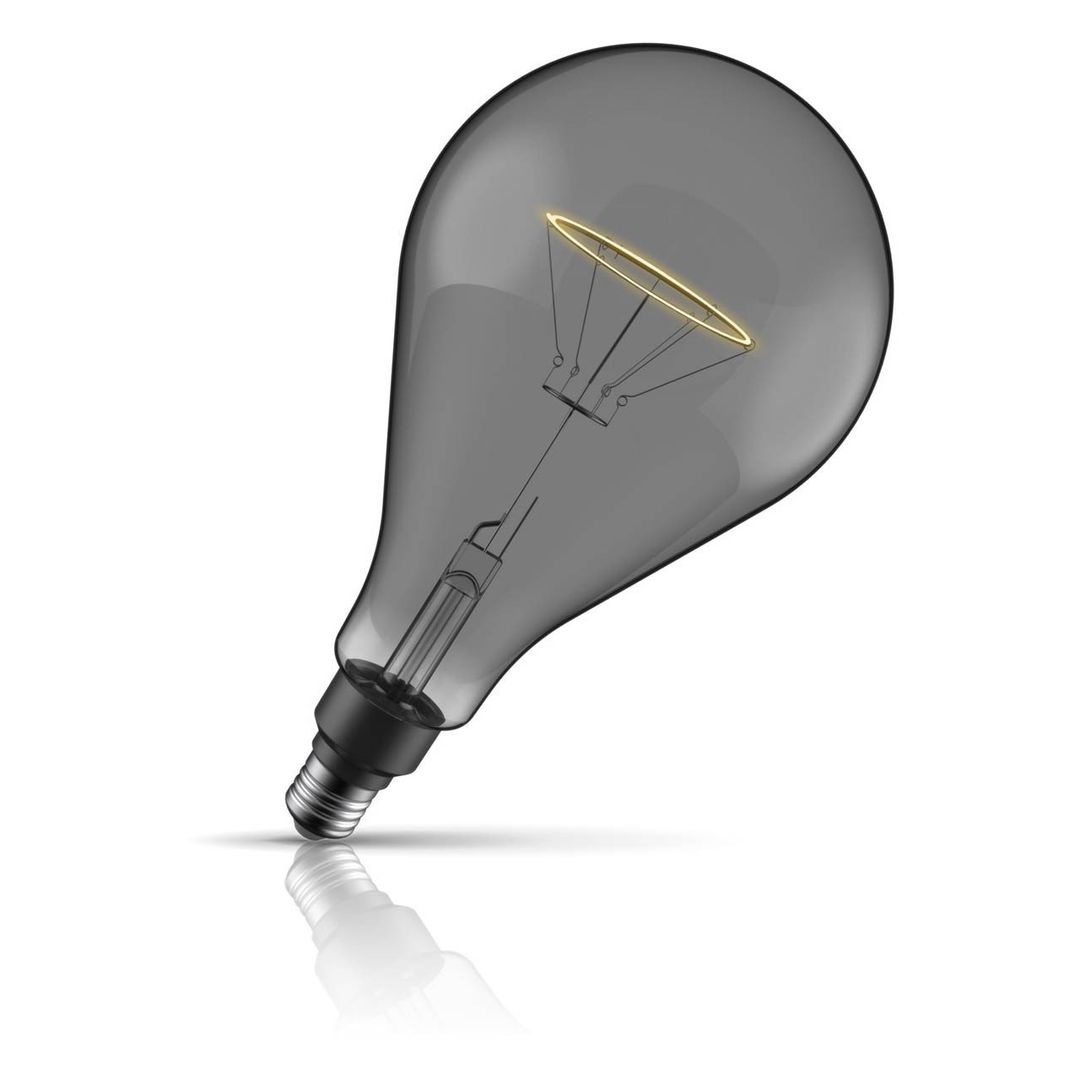 Crompton LED Giant GLS Light Bulb E27 4.5W 160mm Extra Warm White 1800K Screw Filament Smoke - Image 1