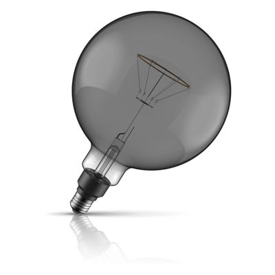 Crompton LED Globe Light Bulb E27 4.5W 200mm Extra Warm White 1800K G200 Screw Filament Smoke