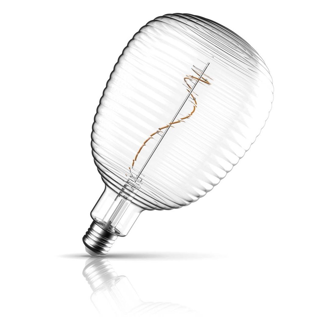 Crompton Globe LED Light Bulb E27 4.5W (28W Eqv) 140mm Extra Warm White Clear Decorative Lumeo Grand Screw Filament Modern Large - Image 1