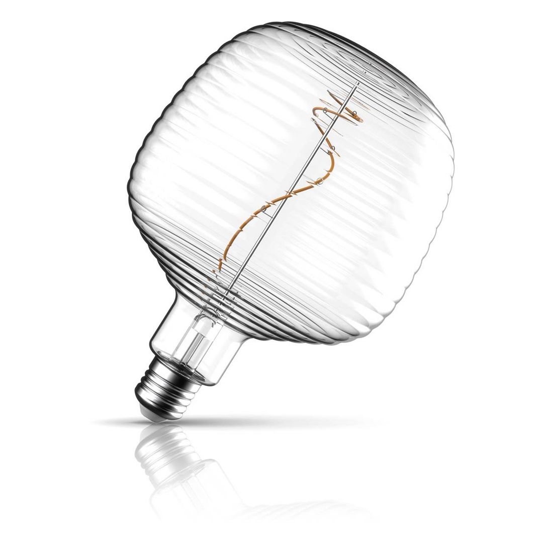 Crompton Globe LED Light Bulb E27 4.5W (28W Eqv) 140mm Extra Warm White Clear Decorative Lumeo Essence Screw Filament Modern Large - Image 1