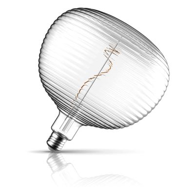 Crompton LED Globe Light Bulb E27 4.5W 200mm Extra Warm White 1800K G200 Screw Filament Clear