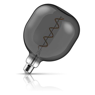 Crompton Globe LED Light Bulb E27 4.5W (15W Eqv) 150mm Extra Warm White Smoke Decorative Helix G150 Screw Filament Grey Large