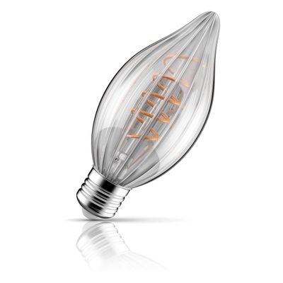 Crompton Lamps LED C64 3.5W E27 Decorative Inner Edge 64mm Extra Warm White Clear