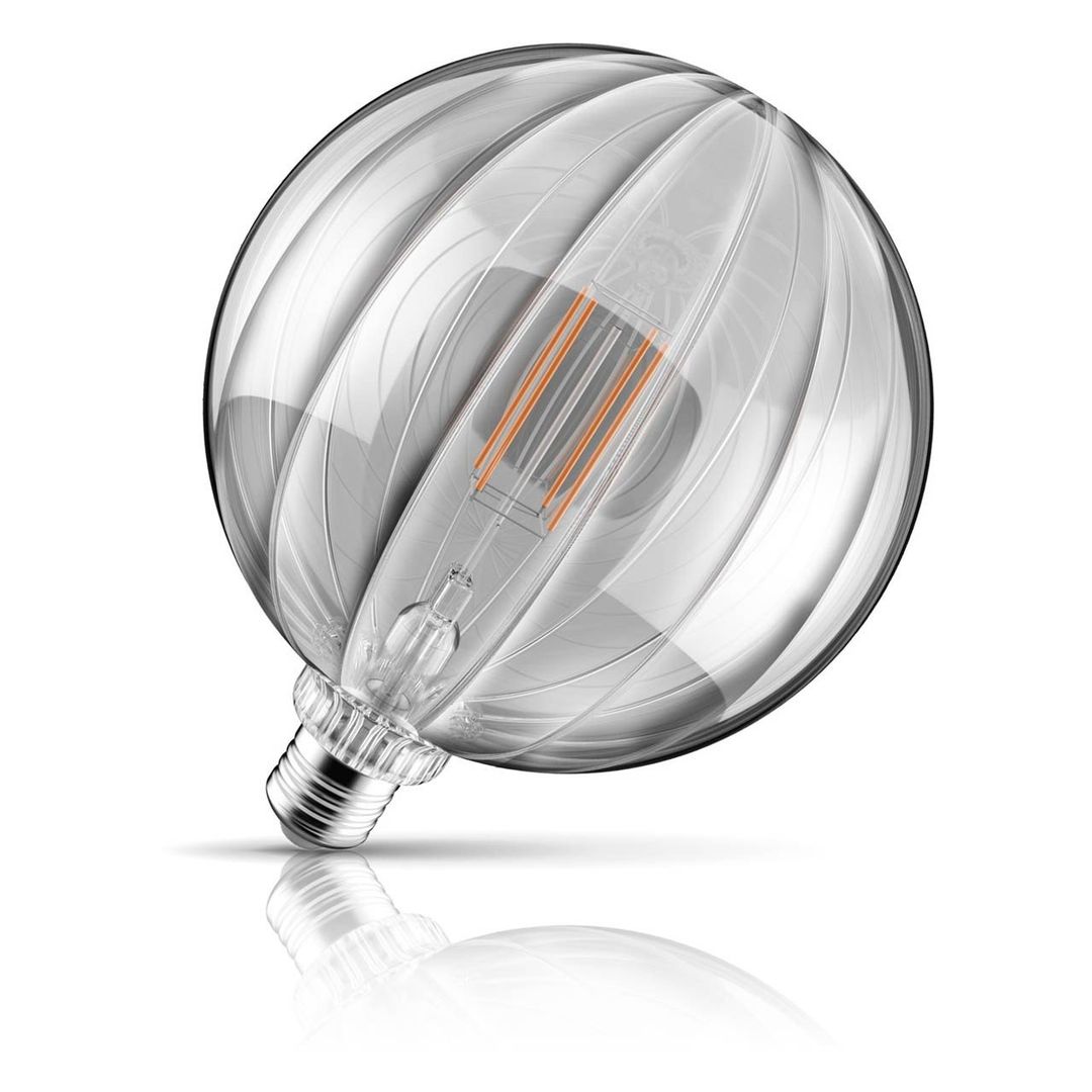 Crompton LED Globe Light Bulb E27 4.9W 150mm Extra Warm White 1800K G150 Screw Filament Clear - Image 1