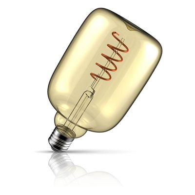 Crompton Lamps LED 4W E27 Decorative Aureum Vase 95mm Extra Warm White Golden