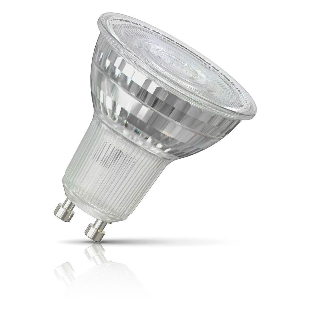 Crompton LED GU10 Spotlight Bulb 3.7W Dimmable Warm White 3000K Glass Halogen Replacement - Image 1