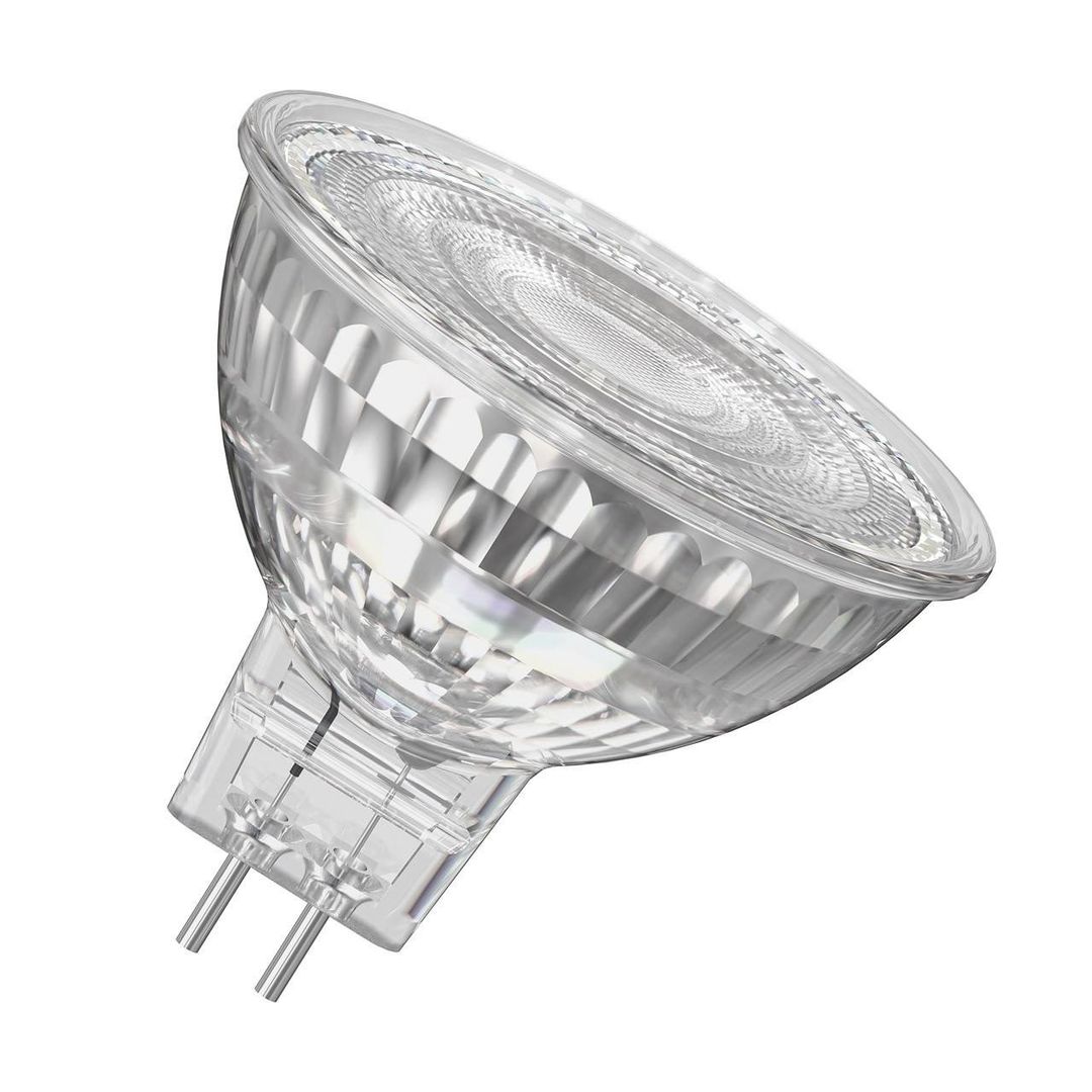 Crompton MR16 Spotlight LED Light Bulb 3.6W (35W Eqv) 12V Warm White Clear Halogen Replacement 2-Pin 36° Clear - Image 1