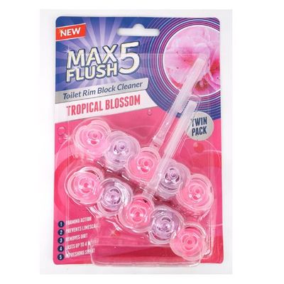 Max Flush Toilet Rim Block Cleaner - Tropical Blossom