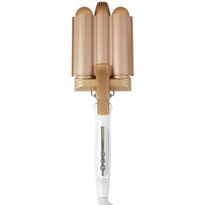 BEAUTY WORKS HC-GWAVER Jumbo Hair Waver - Gold & White, White,Gold