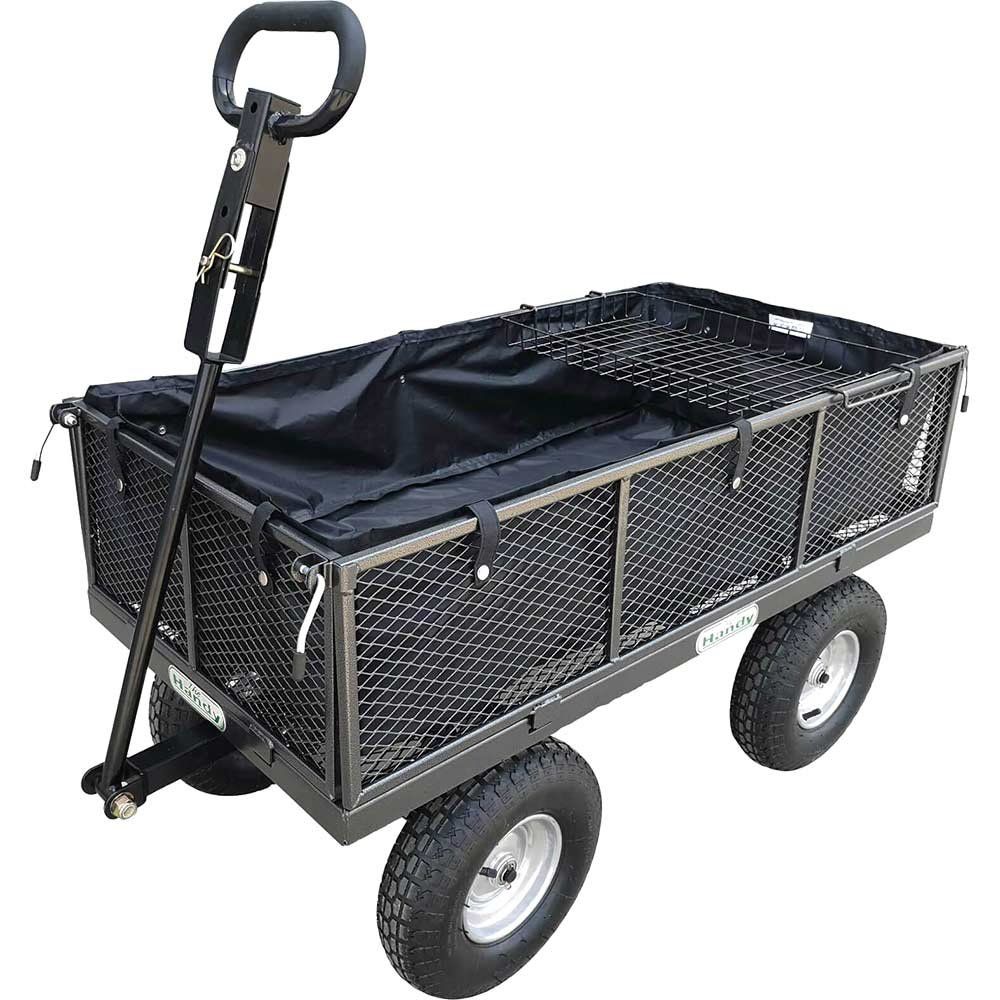 The Handy 400kg (880lb) Garden Trolley with Liner & Tool Tray - Image 1